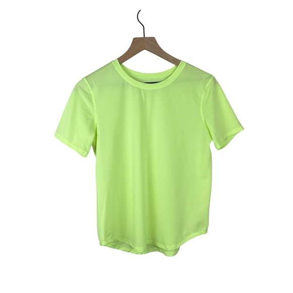 Lululemon High Neck Run and Train Tee Electric Lemon - Picture 1 of 4